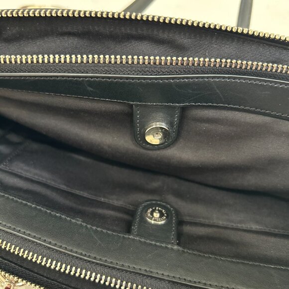 Coach Leather Snakeskin Two-Toned Satchel & Matching Wallet - Picture 6 of 11